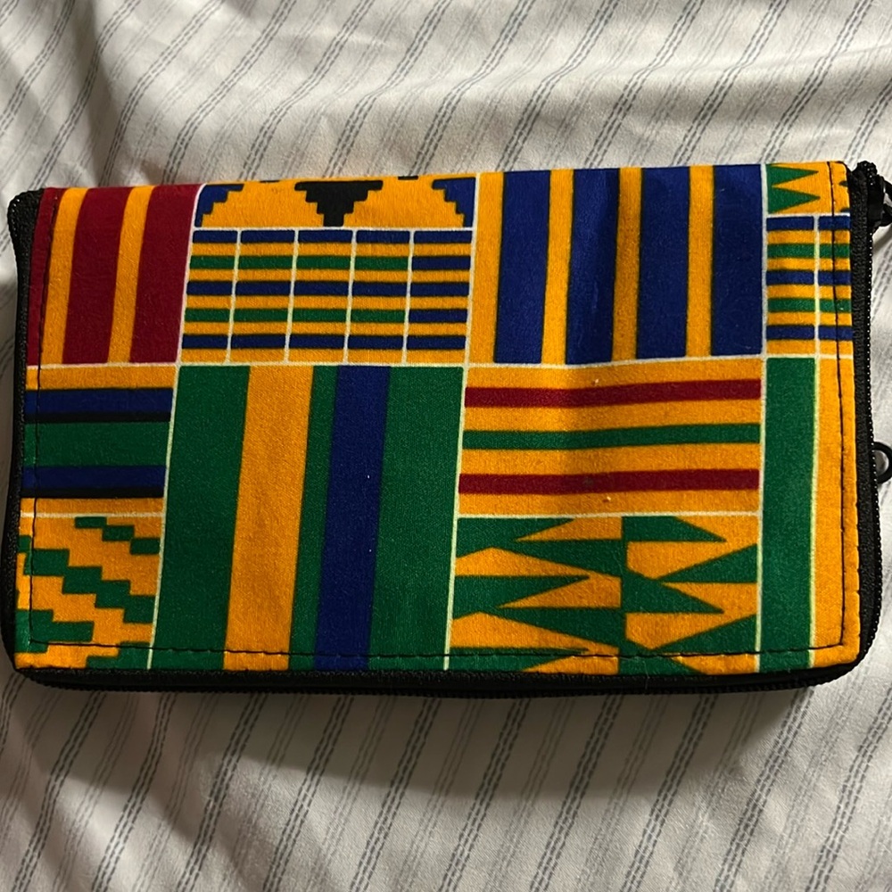 African Print Kente cotton reusable bag NWOT